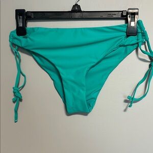 Rio De Sol Greenish Blue Bahamas Retro Bikini Bottoms Size XL NWT